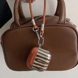 Popxstar  brown stripes clear TPU shockproof protection cover case for airpdos 1 2 3 4 pro 2 wireless bluetooth earphone charge box shell