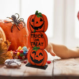 Happy Halloween Table Decorations,  Table Centerpieces Wooden For Halloween Party Dinner Table Topper Tray Room Decor Decoration