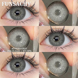 Popxstar  1Pair New Brown Contact Lenses Beauty Fashion Pupils Eye Color Lenses Colored Contact Eye Lenses Yearly Cosmetic Pupils