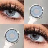 2pcs Fashion Color Contact Lenses for Eyes with Degree 0~-8.00 Myopia Lenses Brown Iris Lens Grey High Quality Lenses