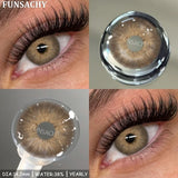 Popxstar  2pcs Blue Color Contact Lenses for Eyes High Quality Brown Natural Lens Green Pupils Korean Soft Lens Cosmetic Yearly