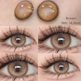 Popxstar Natural Colored Contact Lenses for Eyes with Degree Brown Lenses Fog Pearl Lens Korean Lenses Lenses Eye Color