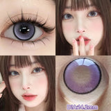 Popxstar  2pcs Myopia Color Contact Lenses for Eyes with Prescription Beauty Pupils Makeup Eye Color Lenses Fashion Blue Lenses