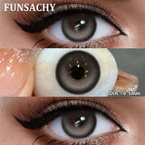 1 Pair Colored Pupils for Eyes Gray Eye Contacts Brown Natural Soft Lenses Beauty Pupils Women Makeup Yearly Cosmetics