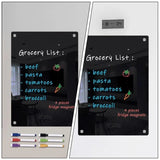 Popxstar Magnets Acrylic Rewritable Message Board Dry Erase Calendar Refrigerator Sticker Home Decor Kitchen Accessories
