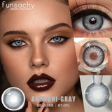 Popxstar  1 Pair Fashion Color Contact Lenses for Eyes Korean Brown Natural Soft Lenses Beautiful Cosmetic Gray Pupils Blue Lens