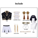 Popxstar Black Golden Rumi Zoey Mira Cosplay KPop Cosplay Costume Wig Women Suit Halloween Party Role Playing Outfit