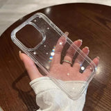 Popxstar Luxury Bling Glitter Clear Phone Case For iPhone 16 15 14 13 12 11 Pro Max X XR XS 7 8 Plus Shockproof Transparent Soft Cover