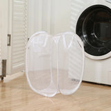 Popxstar  Collapsible Pop-up Mesh Laundry Basket Portable Clothes Hamper for Easy Washing and Storage of Dirty Clothes Socks Toys Sundries