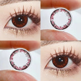 Popxstar 2pcs Cosplay Myopia Color Contact Lenses Anime Diamond Pupil 6months Halloween Cute Eye Circle Lens 14.2mm