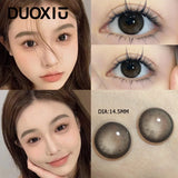 Popxstar  1Pair Colored Beauty pupils Makeup Lenses  High Quality Myopia Eyes Black Eye Grey Contact Lenses 1 Yearly Fast Shipping