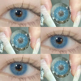 1pair Gray Color Contact Lenses Softlens for Eyes Lenses Cosmetic Eyecontacts fast shipping Yearly Use