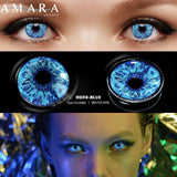 Popxstar  2 Pack Halloween Colored Contact Lenses Anime Cosplay Eyes Lenses Colored Lenses White Black Red Lenses