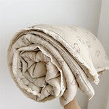 Popxstar Baby Camellia Rose Print Muslin Blanket Quilt for Summer Infant Floral Muslin Comforter Napping Cover for Baby Bedding Quilts