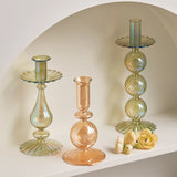Popxstar 1PC Candle Holders Glass Candlestick for Wedding Decoration Christmas Decoration Home Decoration Accessories Candles
