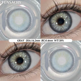 Popxstar  1Pair Colorcon Korean Lenses Color Contact Lenses For Eyes Natural Brown Soft Lens Gray Eye Contacts Makeup Cosmetic