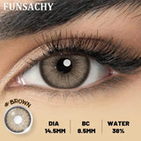 1 Pair NEW Colored Pupils Makeup Green Contact Lenses Beauty Women Colored Pupils Cosmetic Brown Natural Lenses Yearly