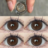 Popxstar  2pcs High Quality Color Contact Lenses for Eyes with Diopter Myopia Eyes Soft Blue Lens Beauty Pupil Yearly Use Fast Shipping