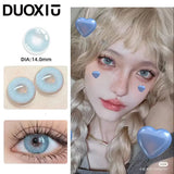 Popxstar  1Pair Contact Lenses for Eye color Lenses Sclera Blue Green Lenses Degree Prescription -0.00 to -8.00 Beauty Pupils