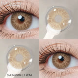 Popxstar  1 pair Blue Lenses Color Contact Lenses for Eyes Gray Pupils Soft Natural Contact Lens Makeup Cosmetci Pupil Eye Lens