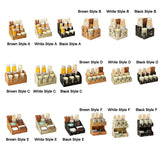 Multi-Cell Disposable Paper Cup Storage Shelf Space Saving Large Capacity Paper Cup Dispenser Durable Cup Straw Storage Rack