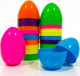 Popxstar  Easter Eggs Decor Candy Gift Colored Egg Shells Fillable Plastic Egg Shells Detachable Design Easter Egg Treasure Basket Filler