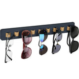 Popxstar Wooden Wall Mounted Sunglasses Storage Rack Eyeglass Organizer Holder Self-adhesive Glasses Hanger  Sunglass Hook Storage Gifts