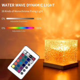 Popxstar Ocean Wave Projector Light 16 Colors Midnight Aura Aurora Glow Lamp Home Office Bar Restaurant Underwater Projector Night Light