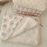 popxstar Winter Baby Blanket for Newborn Fleece Cotton Muslin Swaddle Bedding Velvet Stroller Cover New Born Kids Blanket Mother Kids