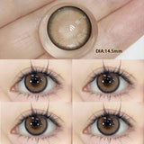 Popxstar  2Pcs Blue Eye Korean Lenses Fashion Anime Color Contact Lenses for Eyes With Diopters Prescription Beauty Pupil Makeup
