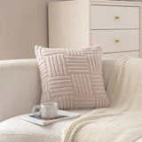 Popxstar  Solid color Shu cotton lint sofa throw pillow Modern simple living room sofa pillow Model room decorative bedside cushion