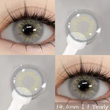 Popxstar 2pcs Natural Color Contact Lenses for Eyes Gray Lenses Colorcont Korean Lenses Yearly Beauty Brown Eye Contacts Lens