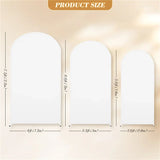 Popxstar Double Sided Arch Backdrop Cover Sage green Wedding Decoration Zipper Thickened Stretch backdrop Cover for Party Scene Setting