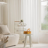 Popxstar Window Curtain Chiffon Partition Tulle for Living Room Bedroom Houses decor Waterproof Uv protection Curtain Hook