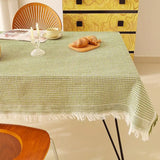 Popxstar  French Cream Style Fabric Dining Table Cloth High-end Decorative Cloth Photo Tablecloth Thickened Cotton and Linen Style