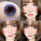 Popxstar  2pcs Beauty Pupils Natural Violet Lens Prescription Colored Contact Lenses for Eyes Myopia Eye Color Lenses Blue Lenses
