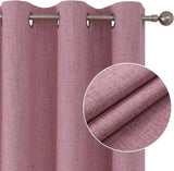 Popxstar Blackout Curtains 350cm Height Room Darkening Curtains for Bedroom 100% Black Out Textured Thermal Curtain Privacy Protection