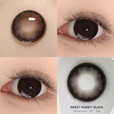 Popxstar 1 Pair Super Natural Contact Lenses for Eyes Beauty Pupil Color Lens for Myopia Eyes Yearly Use Comestic Eye Color Lens