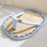 Cute Slipper Shaped Cat Cooling Mat Breathable Non Slip Dog Sleeping Bed Detachable Wear-Resistant Pet Sofa Bed Summer