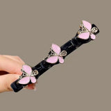 Popxstar Fashion Korean Style Bling Braided Hair Clip Fashion Hairpin Shiny Side Duckbill Clip Women Girls Sweet Cute Hair Accessories