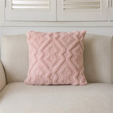 Popxstar  Solid color Shu cotton lint sofa throw pillow Modern simple living room sofa pillow Model room decorative bedside cushion