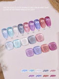 Autumn Winter Blue Black Red Glass Bead Crystal Cat Eye Gel Nail Polish New Whitening High Density Sparkling Nail