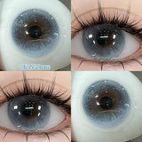 Popxstar  -Daily Disposable 10PCS Colored Contact Lenses for Eyes Myopia Lens Beauty Pupils Eye Lenses Fashion Blue Purple Lenses