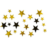 Popxstar  20pcs Star Wall Sticker 3D Acrylic Irregular Mirror Vanity Living Room Decoration Cartoon Wall Stickers for Kids Room Home Decor