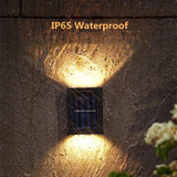 Popxstar Solar LED Outdoor Light Solar Lighting Sensor Lamp Streetlights Exterior Garden Decoration Garland Waterproof Solar Wall Light