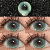 1 Pair New Colored Contacts Lenses for Eyes With Prescription 0 to -8.00 Degree Blue Eye Lenses High Quality Lenses