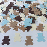 Popxstar  100Pcs/lot Teddy Bear Paper Confetti for Baby Shower Girl Boy Kids Bear Theme Birthday Party Decoration Supplies Table Scatter