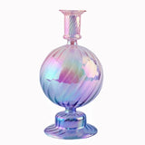 Popxstar 1pc Glass Vases Nordic Candlestick Wedding Decoration Christmas Decoration Candle Stick Holder Home Decor Flower Vase