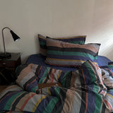 Popxstar  100% Cotton Soft Bedding Set Colour Duvet Cover with Pillow Case Bedclothes Bedspread Comforter Cover Sets with Pillowcases