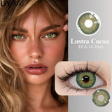 NEW Contact Lens Makeup Green Lens Cosmetic Eye Color Lenses Woman Accesories Natural Brown Eyes Contacts With Big Pupil
